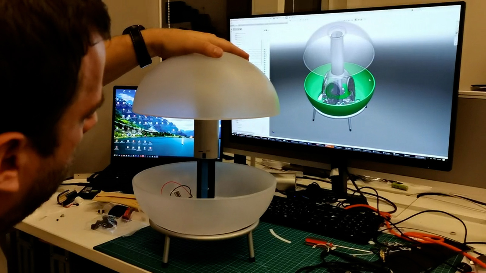 IoT product prototyping combining mechanical, electronics, and firmware development